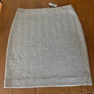 Ann Taylor Factory Petite Herringbone Pencil Skirt size PM